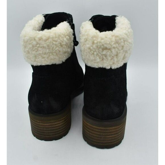 Lucky Brand Womens Size 8 Jacenia Shearling Suede Black Fashion Winter Boots - Picture 8 of 11